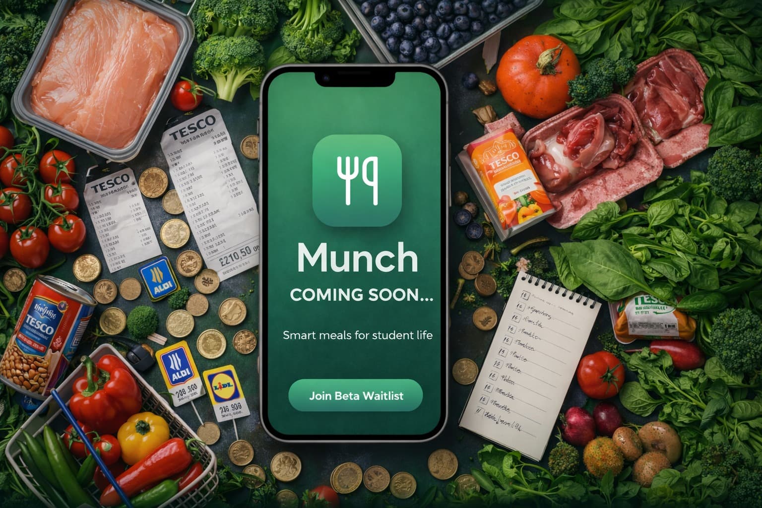 MUNCH App Preview - Light Mode